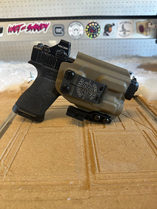 Skullhead Arms IWB Holster For Glock With TLR-7 SUB Light - Right Or Left Hand, Multiple Colors